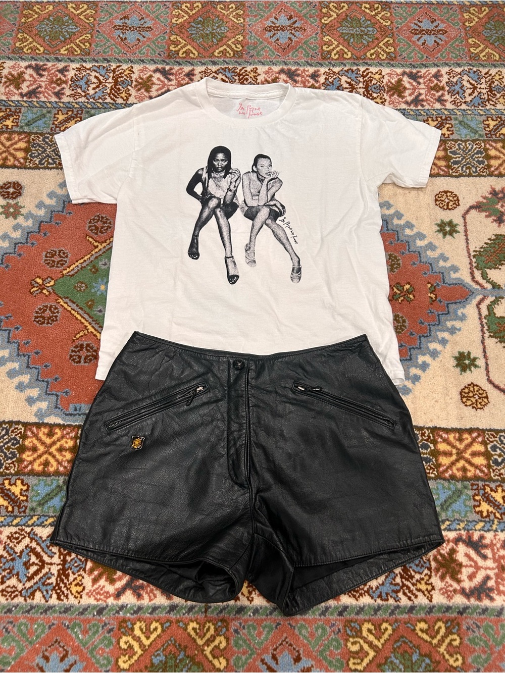 Vintage Harley Davidson mini shorts